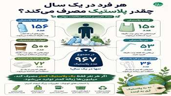 میزان مصرف پلاستیک